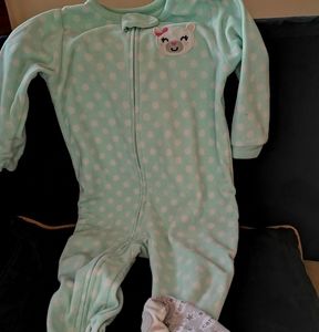 2 for $15 One piece footed pajama